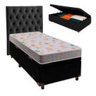 Kit Cabeceira + Cama Box Bau + Colchão Solteiro D20 D20 Inducol