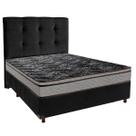 Kit Cabeceira + Cama Box + Colchão Casal D28 Conforto Paropas