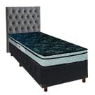 Kit Cabeceira + Cama Box + Colchão Solteiro D28 Conforto Paropas
