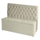 Kit Cabeceira De Cama Box e Calçadeira Baú Paris Queen 160 cm Capitonê Suede Porcelana Do Lar Móveis