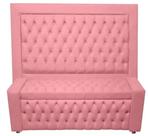 Kit Cabeceira De Cama Box e Calçadeira Baú Retro Capitonê Botão Encapados Casal 140 cm Suede Rosa Eli Móveis e Decoração