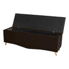Kit Cabeceira De Cama e Calçadeira Baú Barcelona Capitonê Casal 140 cm Suede Marrom Casa Móveis e Decoração Kit Cabeceira De Cama e Calçadeira Baú Barcelona Capitonê Casal 140 cm Suede Marrom Casa Móveis e Decoração