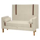 Kit Cabeceira e Calçadeira Baú para Cama Box Casal King Size 195cm Bouclê - SOFA STORE