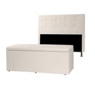 Kit Cabeceira e Calçadeira Baú Queen 1,60m Roma Corano - Pallazio