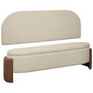 Kit Cabeceira e Calçadeira Império Casal para Cama Box 140cm Bouclê Facto - SOFA STORE