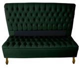 Kit Cabeceira + Recamier Baú Capitone Iza Para Cama Box Casal Queen