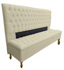 Kit Cabeceira + Recamier Iza Para Cama Box Casal Queen 158 Cm - Suede - Sv Decor