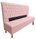 Kit Cabeceira + Recamier Iza Para Cama Box Casal Queen 158 Cm - Suede - Sv Decor