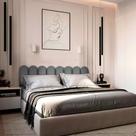 Kit Cabeceiras Adesivas de Cama Nuvem Box Casal King Estofada Cerquinha Várias Cores 45x20cm