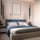 Kit Cabeceiras Adesivas de Cama Nuvem Box Casal King Estofada Cerquinha Várias Cores 45x20cm