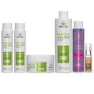 Kit Cabelos Ondulados Cacheados Maçã Verde Gelatina 3x1 Óleo Kit Cabelos Ondulados Cacheados Maçã Verde Gelatina 3x1 Óleo
