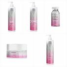 kit cabelos secos danificados ressecados completo com 5 produtos shampoo mascara ampola condicionador e leave in