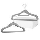 Kit Cabides 3un Aveludado 30cm + 3un Cabides Grande 41cm