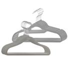 Kit Cabides 6un Aveludado 30cm + 6un Cabides Grande 41cm