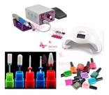 Kit Cabine Unha Lixadeira Elétrica Brocas Cerâmica Esmalte Kit Cabine Unha Lixadeira Elétrica Brocas Cerâmica Esmalte