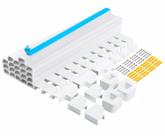 Kit Cable Cover Raceway RAZCC 8m para gerenciamento de cabos, pacote com 20