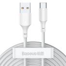 Kit Cabo Baseus Tipe C Simple Wisdom 5a 2pcs set 1.5m