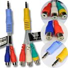 KIT Cabo Componente AV Adaptador P2 P3 RCA Smart Tv Samsung KIT Cabo Componente AV Adaptador P2 P3 RCA Smart Tv Samsung