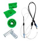Kit Cabo de Aço Reparo Conserto Máquina de Vidro Elétrica Dianteira Audi A3 1996 a 2006 Aplicação LD/LE