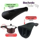Kit Cabo Do Corpo e Tampa Panela De Pressão Rochedo Turbo Top 4,5Litros