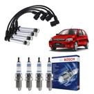 Kit Cabo E Vela de Ingnição Original Bosch Chevrolet Corsa 1.4 8V Econo.Flex