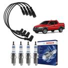 Kit Cabo E Vela de Ingnição Original Bosch Fiat Strada 1.4 8V Flex 2012 a 2020
