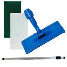 Kit Cabo Extensor 1,3 Metros Alumínio Retrátil + 2 Fibras de Limpeza + Base SUPORTE LT Limpa Tudo Articulado Esponjas Su Kit Cabo Extensor 1,3 Metros Alumínio Retrátil + 2 Fibras de Limpeza + Base SUPORTE LT Limpa Tudo Articulado Esponjas Su