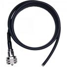 Kit Cabo PX50 5,5M com Conector UHF Macho B-3001 Preto Aquario
