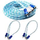 Kit Cabo Rca 5m + 2y Dupla Blindagem - Som Automotivo Pro Kit Cabo Rca 5m + 2y Dupla Blindagem - Som Automotivo Pro