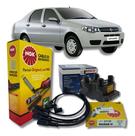 Kit cabo vela bobina uno fire 04 em diante