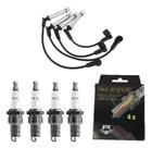 Kit Cabos E Velas Gm Classic Celta Corsa Prisma 1.0 8v Flex e gas