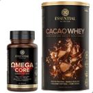Kit Cacao Whey Protein 450g + Ômega Core 60 Cáps Essential