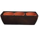 Kit Cachepô Jardineira Elegance com 3 Vasos Comum NUTRIPLAN