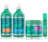 Kit Cacho Mágico Shampoo Funcional 500 ml + Creme Modelador 500 ml + Gelatina 450 g + Magic Oil 60 ml - Lowell