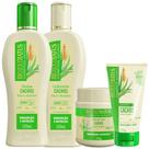 Kit Cachos 1 Shampoo 1 Condicionador 1 Banho 250ml + Gelatina 150ml Bio Extratus