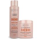 Kit Cachos 1 Shampoo 1 Gelatina 500g 1 Ativador de Cachos 480ml Voga