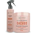 Kit Cachos 1 Shampoo 1 Gelatina 500g 1 Umidificador de Cachos 230ml Voga