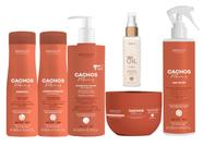 Kit Cachos com Geleia Suave, Spray e Óleo Tec Oil Arvensis