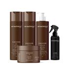 Kit Cachos + Liso Fluido Termoativo Amazônico Care