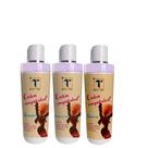 Kit Cachos Shampoo 1L + Condicionador 1L + Leave-in 1L