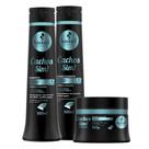 Kit Cachos Sim Haskell (3 itens) Shampoo 500ml Condicionador 500ml Mascara 300g Tratamento para Cabelos Cacheados