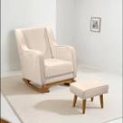 Kit Cadeira de Amamentação Balanço com Puff para Quarto Infantil