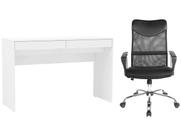 Kit Cadeira de Escritório Presidente Giratória