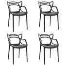 Kit Cadeiras Para Mesa Bar Area Cadeira Alegra Interior e Exterior Preta PolyPlast Kit Cadeiras Para Mesa Bar Area Cadeira Alegra Interior e Exterior Preta PolyPlast