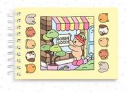 kit Caderno Bobbie Goods Livro De Desenho 50 Folhas Cor Amarelo