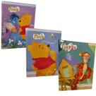 Kit Caderno Brochurão 20cm x 27,5cm Capa Dura Pooh 96f