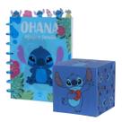 Kit Caderno de Anotações Stitch Com Porta Objetos