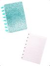 Kit Caderno de Disco A5+Refil 50F Pautada Escolar Capa Dura -
