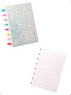 Kit Caderno de Disco A5+Refil 50F Pautada Escolar Capa Dura -