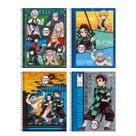 Kit Caderno Espiral Univ 1 Materia Demon Slayer 80 Fls Tilibra 4Und